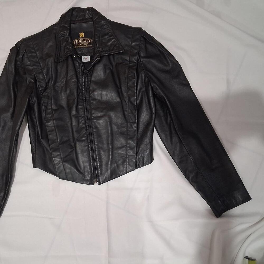 Vintage Fidelity Leathers Black Jacket